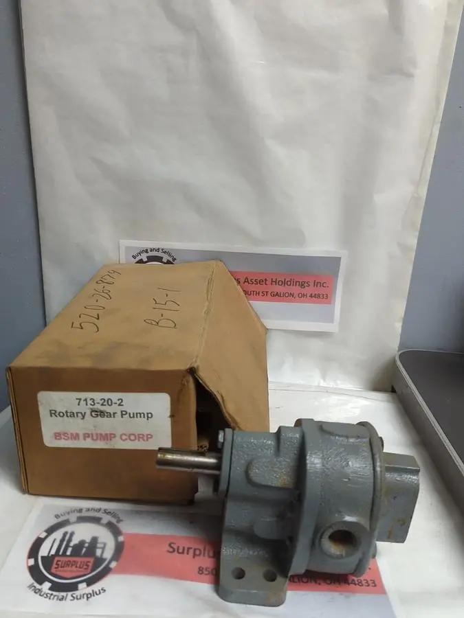 New | in-Stock BSM 713-20-2 Pumps | Surplus Asset Holdings #1206348