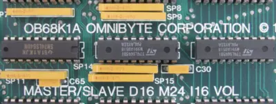 NEW OMNIBYTE OB68K1A MASTER SLAVE BOARD OB68K1A-512K-00-XX