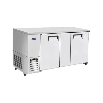 New | in-Stock Atosa New Atosa MBB69GR 69" Back Bar Cooler Stainless Steel Bottle Coolers Illinois US | Falcon Restaurant Supply #1375343