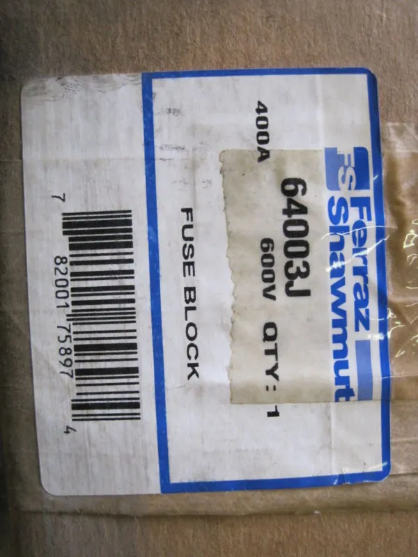 NEW FERRAZ SHAWMUT 64003J 600V 400A J 3P FUSE BLK