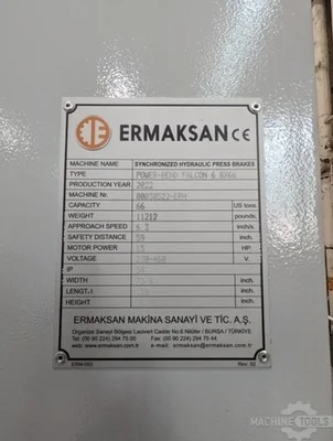 USED ERMAKSAN POWER BEND FALCON 2100-60