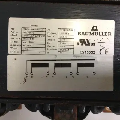 Used BAUMULLER EMB/DDU2.5/1/0/0S Transformers Michigan US | Ideal Machinery #604422