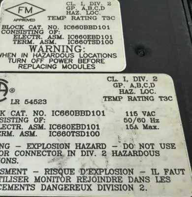 USED GE FANUC GE FANUC IC660BBD101