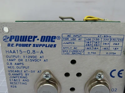 Used POWER ONE _UNKNOWN_ AC/DC Power Supplies Texas US | OCO Industrial #1675333