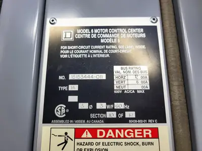 USED SQUARE D MODEL 6