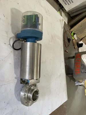GEA PAMS-93/Gr.1 2″ SS Air Spring Hygienic Butterfly Shut-Off Valve 116PSI
