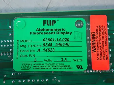 USED 1995 INDUSTRIAL ELECTRONIC ENGINEERS 0360114020
