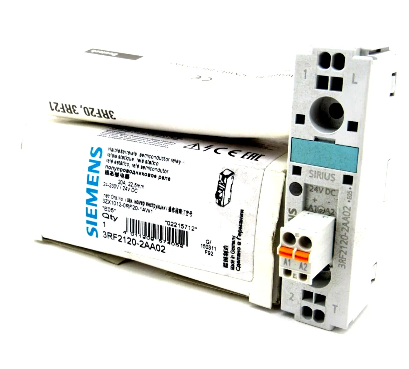 NEW SIEMENS 3RF2120-2AA02 SOLID-STATE RELAY 3RF21202AA02