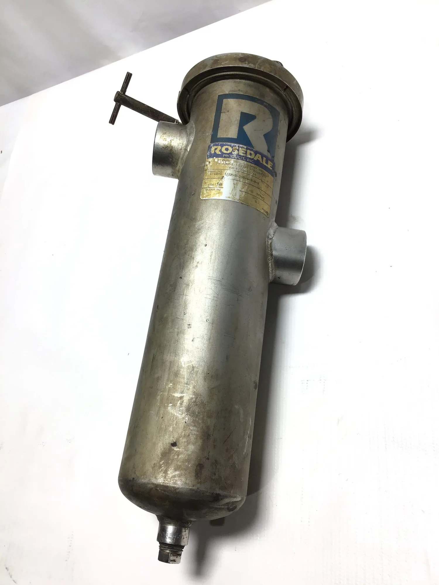 USED ROSEDALE 📏 MODEL: 4-12-1 1/2P-2-200-S-V-N-B FOR PRECISE SYSTEM INTEGRATION