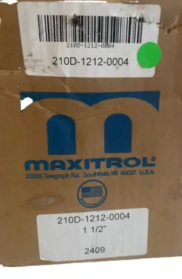 NEW MAXITROL 210D-1212-0004 PRESSURE REGULATOR 1 1/2" 210D12120004