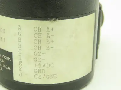 DRC Dynamics Research 25-S111-B16-1000T000 Rotary Encoder 3/8" Shaft 10-Pin