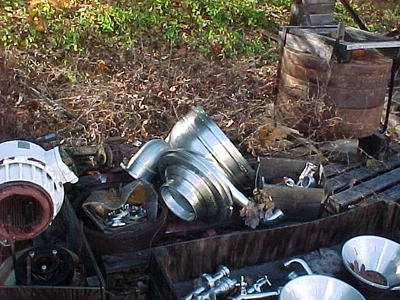 Westfalia RTA 45/OSM 8004 parts. Bowls, frames, motors.