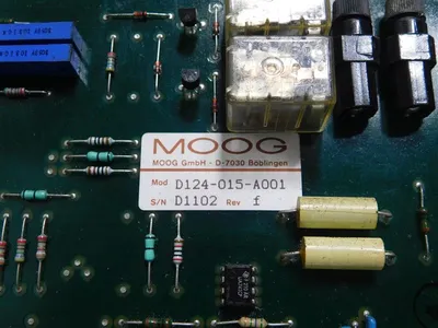 MOOG D124-015-A001 P25 Universal Parison Programmer Encoder Board Rev. f Used