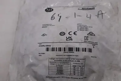 ALLEN BRADLEY 42GRU-9002 SER. B 70-264VAC/DC - STOCK 4917CC