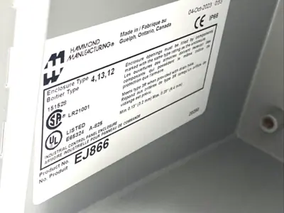 USED HAMMOND MANUFACTURING EJ866