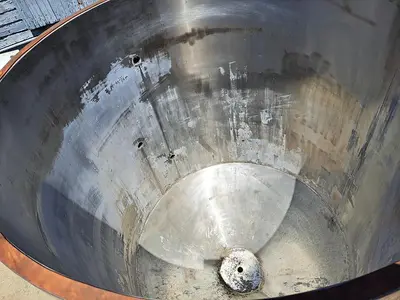 Tank, 400 Gallon, 304 Stainless Steel, Jacketed, Cone Bottom - #S745258