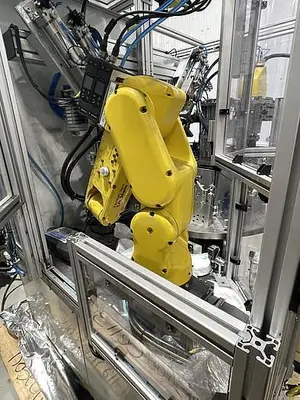 Used FANUC N95 FACE MASK NOSE CLIP FANUC ROBOTIC ASSEMBLE AND ATTACHING CELL BY ACE NEW 2020 Robotic Welding Cells | Harbor Machinery Inc. #1283352