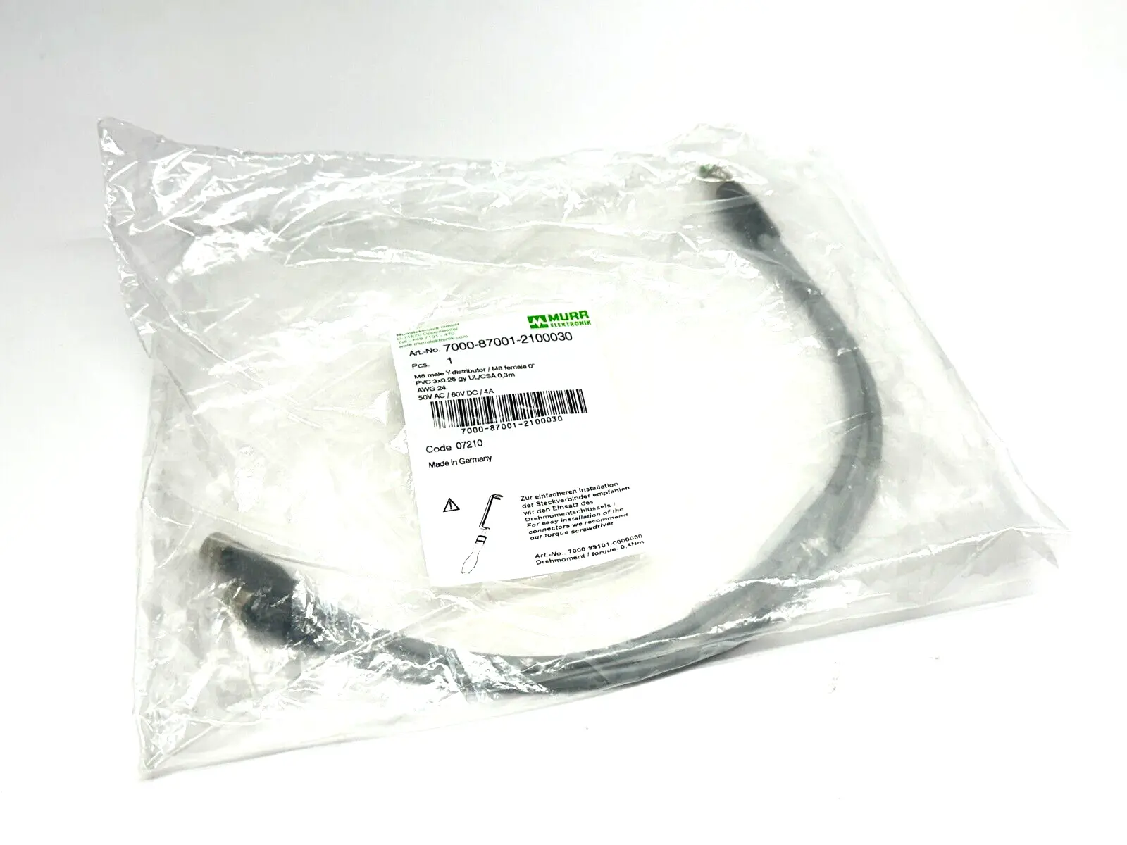 New | in-Stock Murr Elektronik 7000-87001-2100030 Connector Accessories Michigan US | Maverick Industrial Sales #1462804
