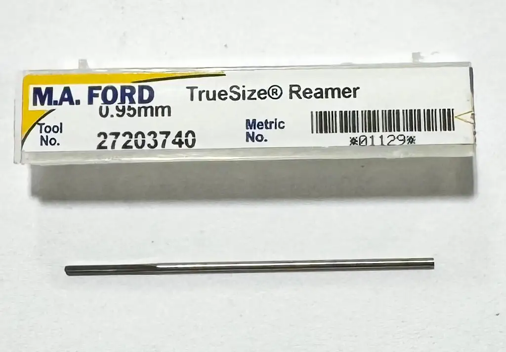 M.A. Ford TrueSize 0.95mm Solid Carbide Reamer 4 Flute USA Made