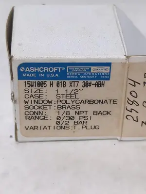 New | in-Stock ASHCROFT 15W1005H01BX17 Universal Pressure Meters | Surplus Asset Holdings #1216909