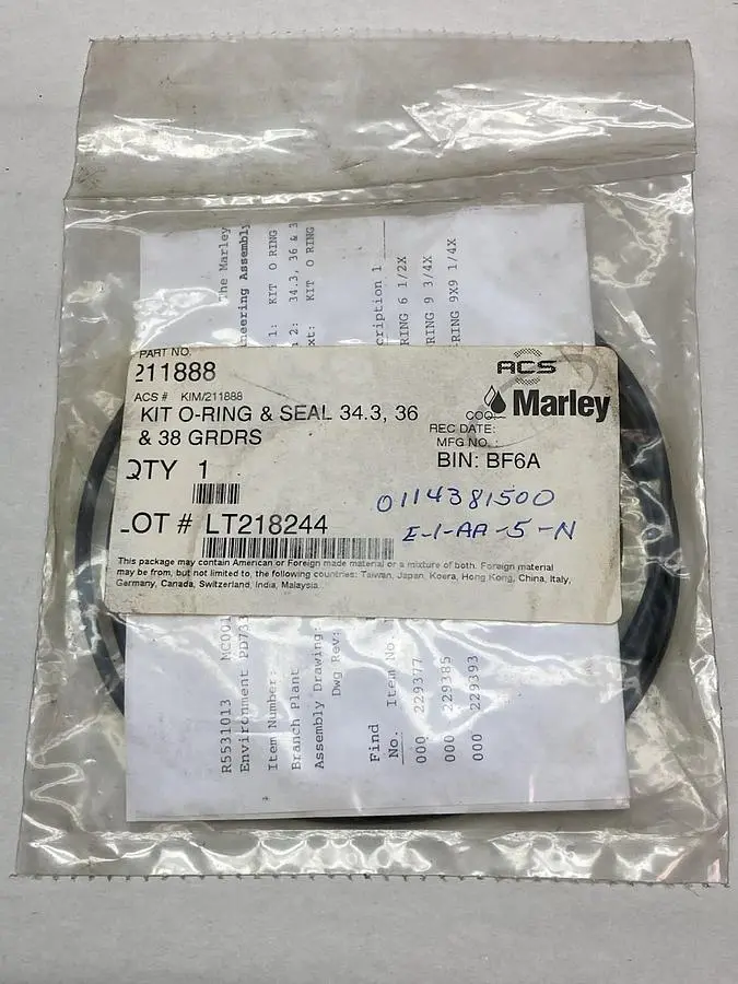 New | in-Stock MARLEY 211888 Seals & Gaskets Ohio US | Surplus Asset Holdings #1246970