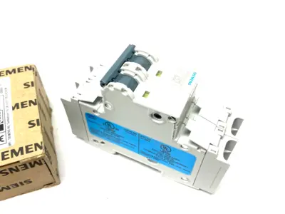 USED SIEMENS MINIATURE CIRCUIT BREAKER 2-POLE 10A D-CHAR.