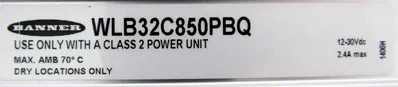 NEW BANNER WLB32C850PBQ WORK LIGHT 12-30VDC 34"