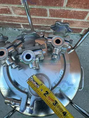 USED ALLOY PRODUCTS 10 LITER STAINLESS STEEL PROCESS / PRESSURE VESSEL 40 PSI