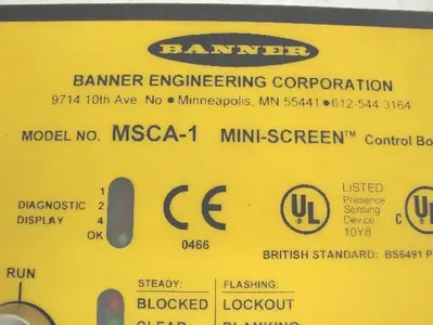 USED BANNER ENGINEERING MSCA-1