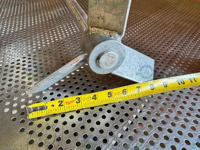 Used 48" STAINLESS STEEL MIXING SHAFT  1" DIAMETER W/  8" IMPELLER Agitator Shaft California US | Equipment Lab #1415096