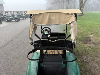 (1) 2017 E-Z-Go golf cart with a Kawasaki gas engine, model 625111G01, includes canopy, ball cover, ...