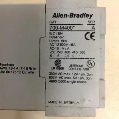 USED ALLEN BRADLEY 700-M400 SER A