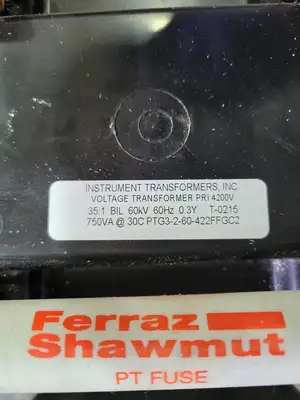 USED INSTRUMENT TRANSFORMERS, INC. PTG3-2-60-422FFGC2