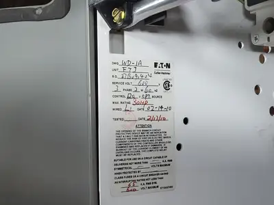 30hp, 600V, 100A, FVNR Starter, Size 3