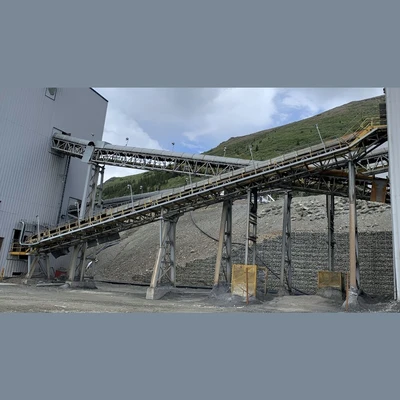 36in Wide x 242ft Long Channel Conveyor