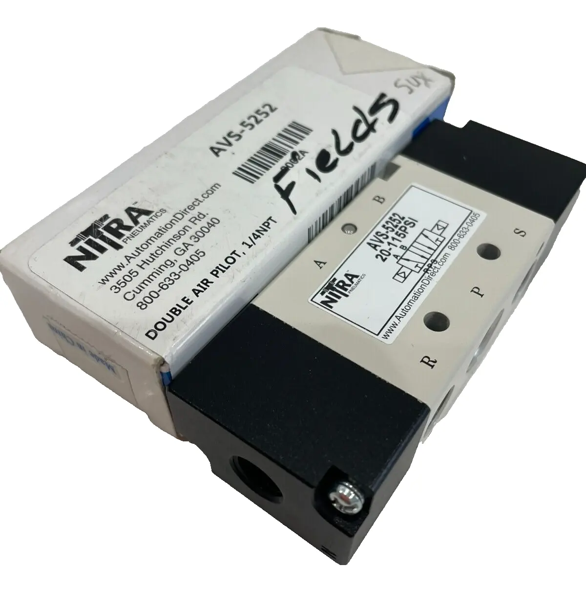 NEW NITRA AVS-5252 NITRA PILOT VALVE 20-115PSI AVS5252