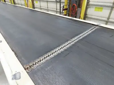 LaRos 34"x 19' Slider Bed Conveyor on Wheels 29"Bed Width 115V 30FPM 36-48"H