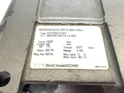 New | in-Stock SEW-EURODRIVE Gearmotor 1690/59RPM .75HP 2.5/1.25A V230Y/460Y Gearmotors Michigan US | Maverick Industrial Sales #1389607