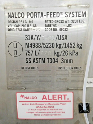 Used NALCO Does Not Apply Pressure Tanks Ohio US | Equipment Recovery Corp. #1331225