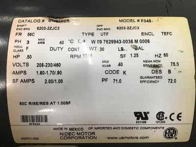 USED NIDEC CORP F046