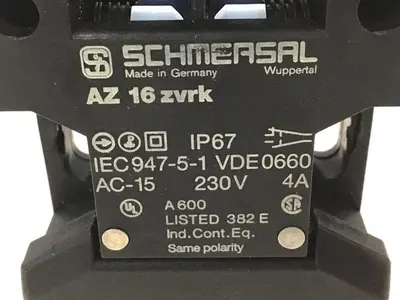 USED SCHMERSAL AZ16ZVRK