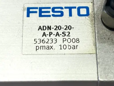 Used Festo Pneumatic Compact Cylinder 20mm Bore 20mm Stroke 536233 Pneumatic Cylinders Michigan US | Maverick Industrial Sales #1390717