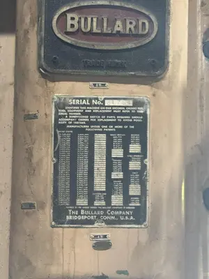 86" BULLARD DYNATROL VERTICAL TURRET LATHE. STOCK #0888625