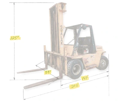 Used _UNKNOWN_ _UNKNOWN_ Internal Combustion Forklifts: Pneumatic Tire West Virginia US | Cooper Industries #1409569