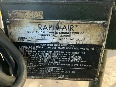 Used RAPIDAIR MECHANICAL TOOL & ENGINEERING CO. R3F Uncoilers Ohio US | HGR 24 #1437805