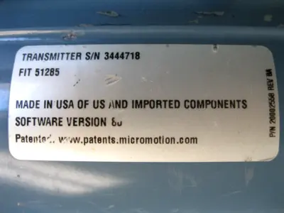 USED Micro Motion 2700 R12 DB AEZZX