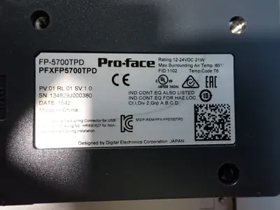 Used PROFACE PFX5700TPD Automation Control (HMI) Ohio US | HGR 24 #904232