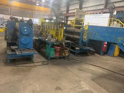 60" X .270" X 50,000 LB. B&K SLITTING LINE (USED)
