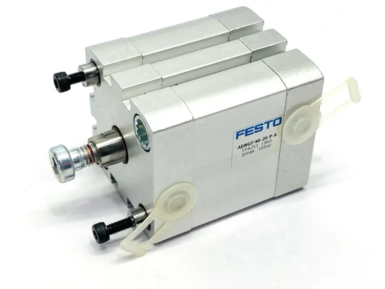 New | in-Stock Festo Compact Pneumatic Cylinder 554251 MISSING FRONT PLATE Pneumatic Cylinders Michigan US | Maverick Industrial Sales #1392635