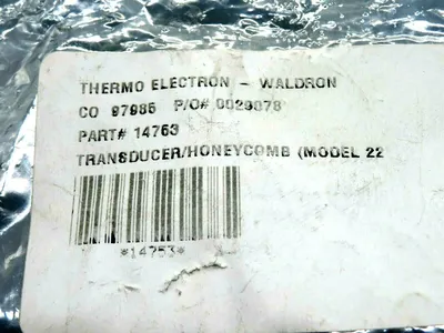 NEW THERMO ELECTRON -WALDRON 14763 TRANSDUCER MODEL 22 0029078